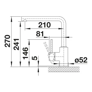 BLANCO MILA czarny mat 526657