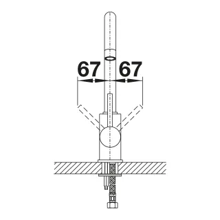 BLANCO MIDA czarny mat 526649