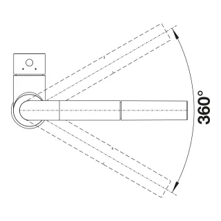 BLANCO MILA-S czarny mat 526660