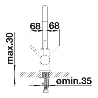 BLANCO MILI czarny mat 526665