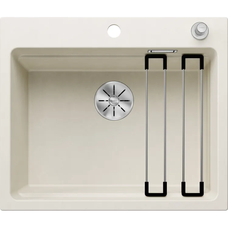 BLANCO ETAGON 6 Silgranit delikatny biały, korek auto., InFino, szyny 527077