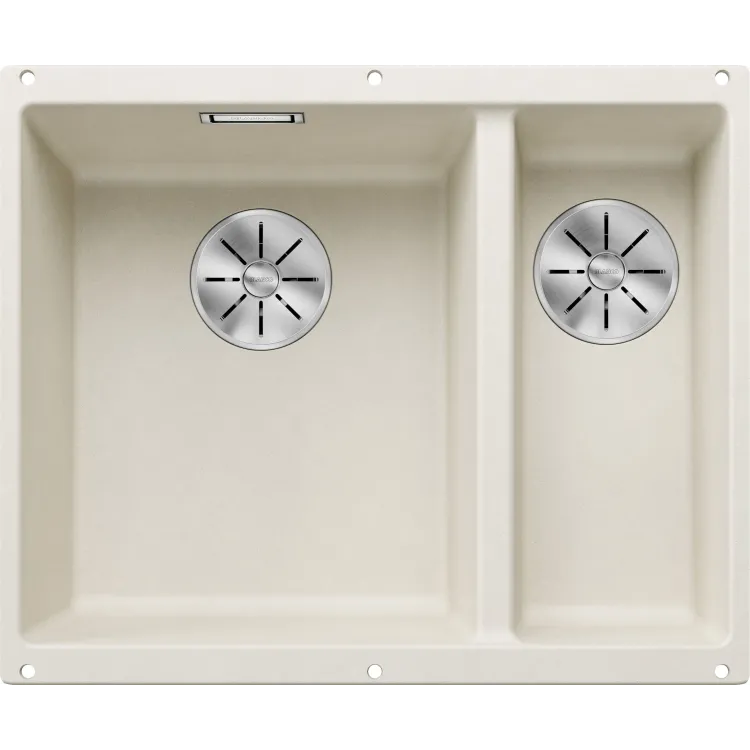 BLANCO SUBLINE 340/160-U Silgranit delikatny biały lewa, InFino 527162