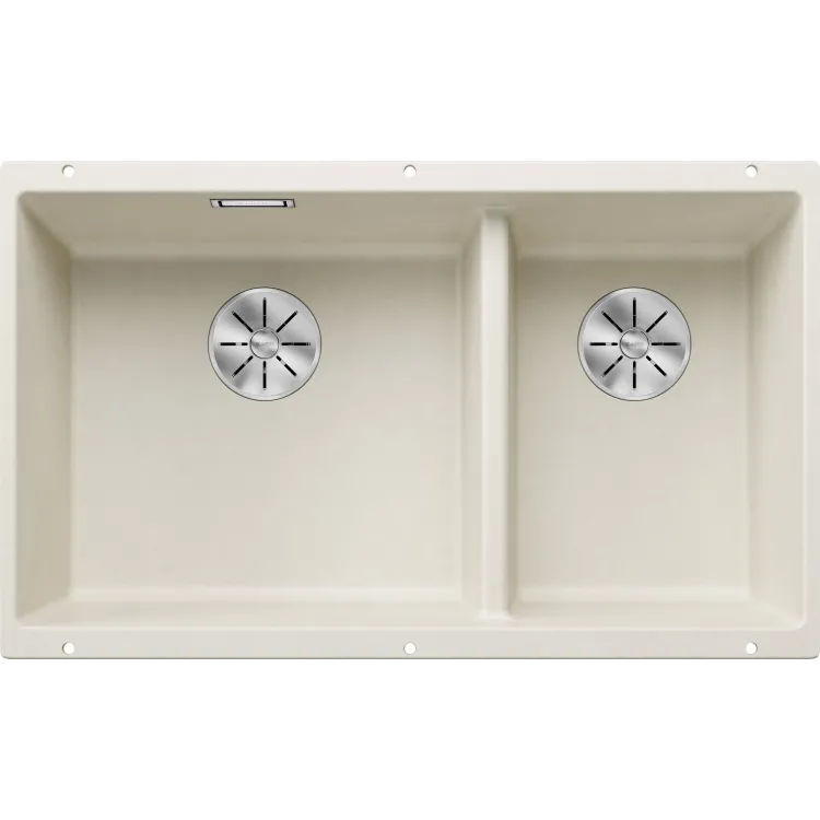 BLANCO SUBLINE 430/270-U Silgranit delikatny biały, lewa, InFino 527167