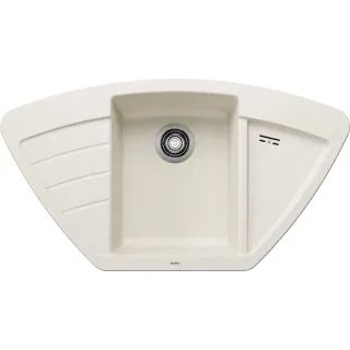 BLANCO ZIA 9 E Silgranit delikatny biały narożny 527212