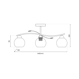 Lampa sufitowa Connor White 3xE27 MLP0877