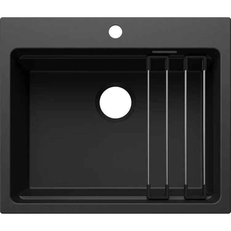 BLANCO ETAGON 6 Silgranit czarny, bez armatury, szyny 527746