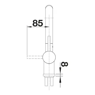 BLANCO LINUS-S satin platinum 527699