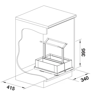 BLANCO Przenośny zestaw koszy do przechowywania 40 (2 x 20) 527668