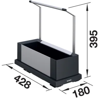 BLANCO Przenośny kosz do przechowywania 20 527667