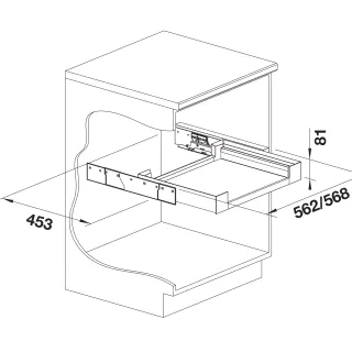 BLANCO Szuflada płaska 60 H 527666