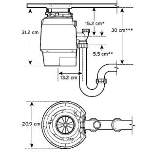 InSinkErator Rozdrabniacz odpadków InSinkErator Premium 700 EC 80374T-ISE