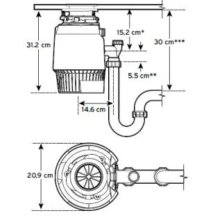 InSinkErator Rozdrabniacz odpadków InSinkErator Evolution Plus 1000 EC 80376T-ISE