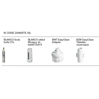 BLANCO Drink Soda jednostka centralna do baterii z funkcją filtracji i wodą gazowaną 527633