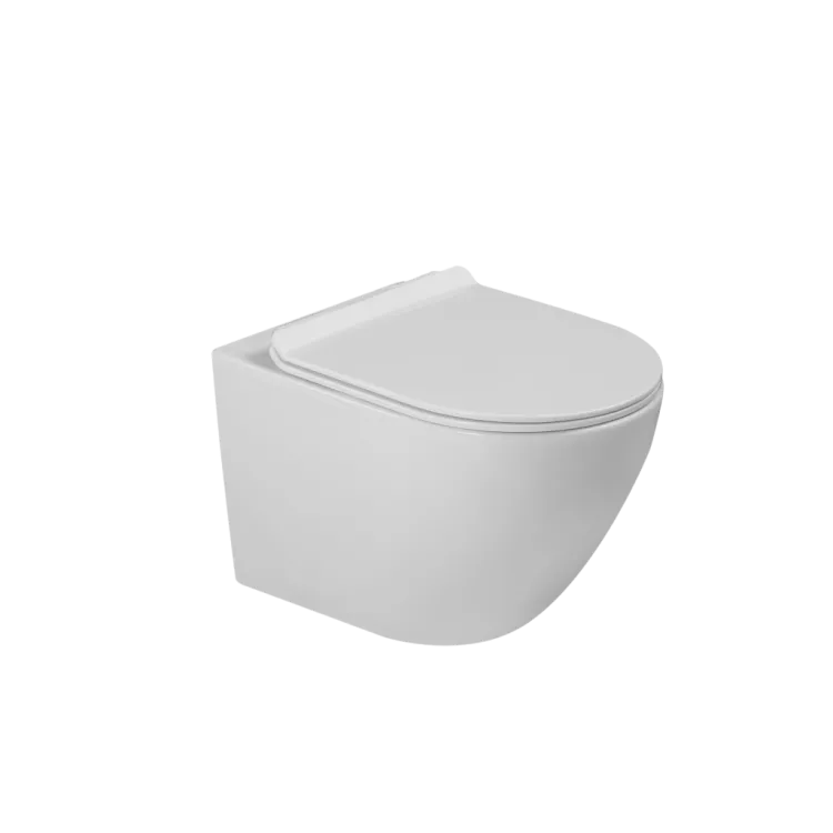 Invena MISKA WC PODWIESZANA, QFS, TAVRO OKRĄGŁA, Z DESKĄ WOLNOOPAD, BIAŁY CE-71-001-Y