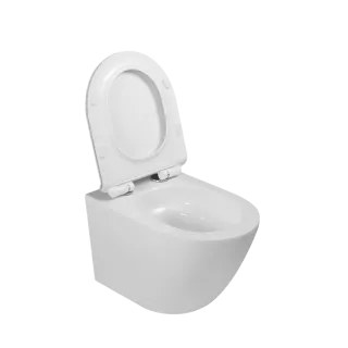 Invena MISKA WC PODWIESZANA, QFS, TAVRO OKRĄGŁA, Z DESKĄ WOLNOOPAD, BIAŁY CE-71-001-Y