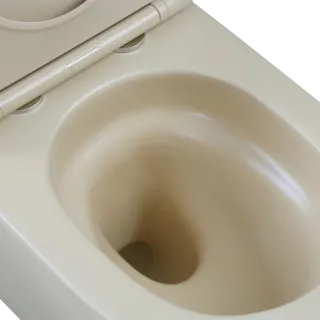 Invena MISKA WC PODWIESZANA, QFS, TAVRO OKRĄGŁA, Z DESKĄ WOLNOOPAD CAPPUCCINO CE-71-008-Y