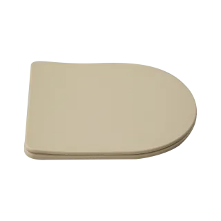 Invena MISKA WC PODWIESZANA, QFS, TAVRO OKRĄGŁA, Z DESKĄ WOLNOOPAD CAPPUCCINO CE-71-008-Y