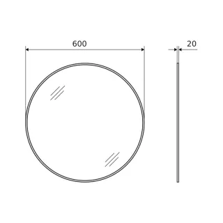 Excellent Virro lustro łazienkowe 60 cm okrągłe, złoty szczotkowany DOEX.VI060.GB