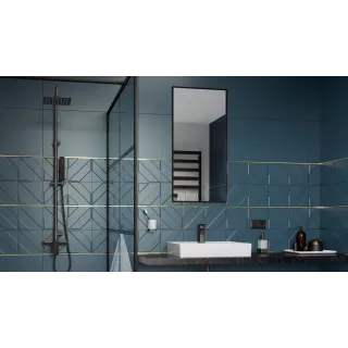 Excellent Kuadro lustro łazienkowe 100x50 cm prostokątne, czarny mat DOEX.KU100.050.BL