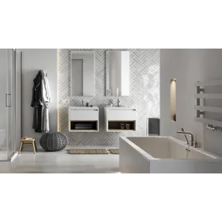 Excellent Kuadro lustro łazienkowe 100x50 cm prostokątne, biały mat DOEX.KU100.050.WH