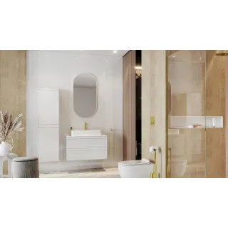 Excellent Revia lustro łazienkowe 100x50cm owalne, biały mat DOEX.RE100.050.WH