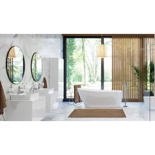 Excellent Virro lustro łazienkowe 60 cm okrągłe, czarny mat DOEX.VI060.BL