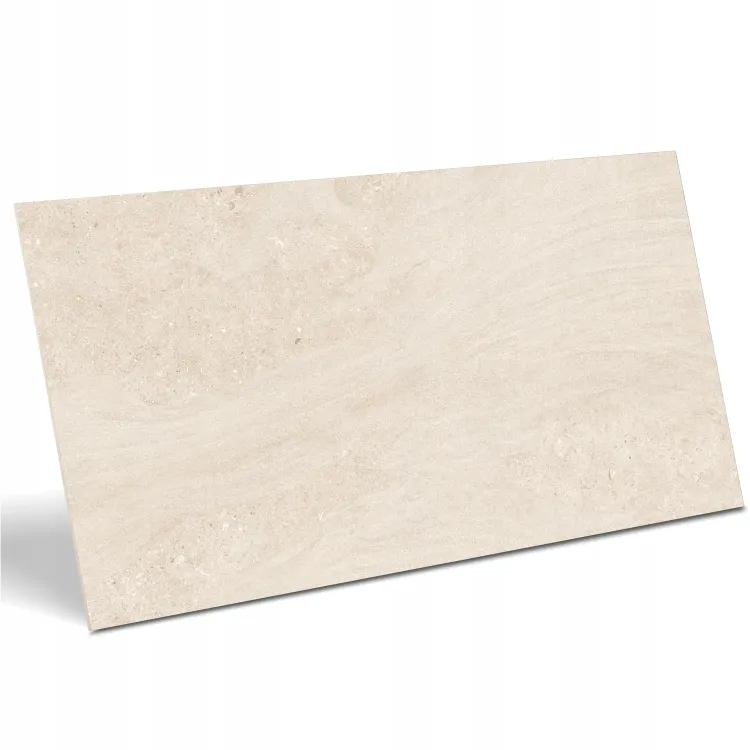 Kremowe Ścienne Płytki Imitujące Kamień Podłogowe Concreto Crema 60x120 (1.44) cm Punch GHR