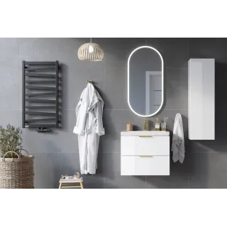 Excellent Blanko szafka wisząca boczna 110 cm, biały połysk MLEX.6302.330.WH