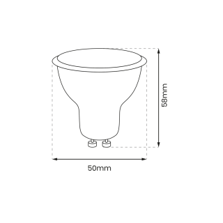 Żarówka LED 9W GU10 4000K EKZA1085