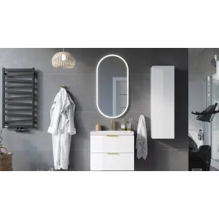 Excellent Lumiro lustro łazienkowe 100x50 cm owalne, oświetlenie LED mata grzewcza, rama akrylowa DOEX.LU100.050.AC
