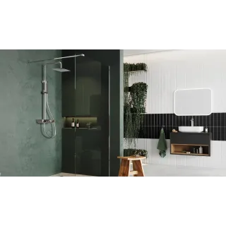 Excellent Lumiro lustro łazienkowe 80x50 cm prostokątne, oświetlenie LED mata grzewcza, rama akrylowa DOEX.LU080.050.AC