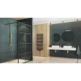 Excellent Virro lustro łazienkowe 80 cm okrągłe, czarny mat DOEX.VI080.BL