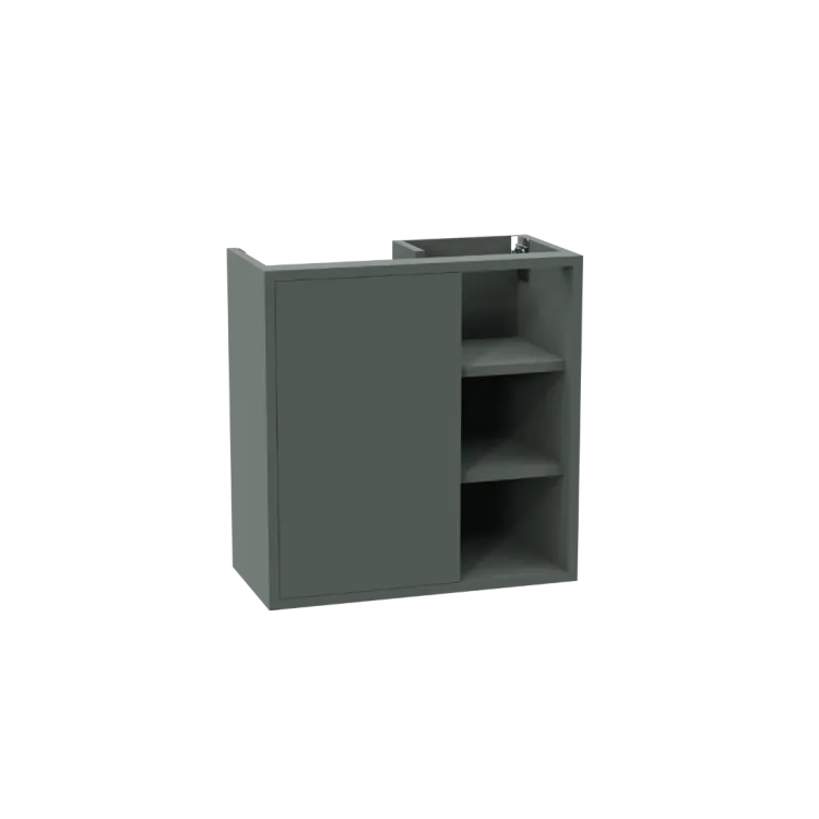 Excellent Ness szafka wisząca 57 cm podumywalkowa lakierowana, szałwiowy mat MLEX.8201.600.GN