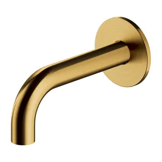 Omnires Y wylewka wannowa ścienna, złoty szczotkowany...