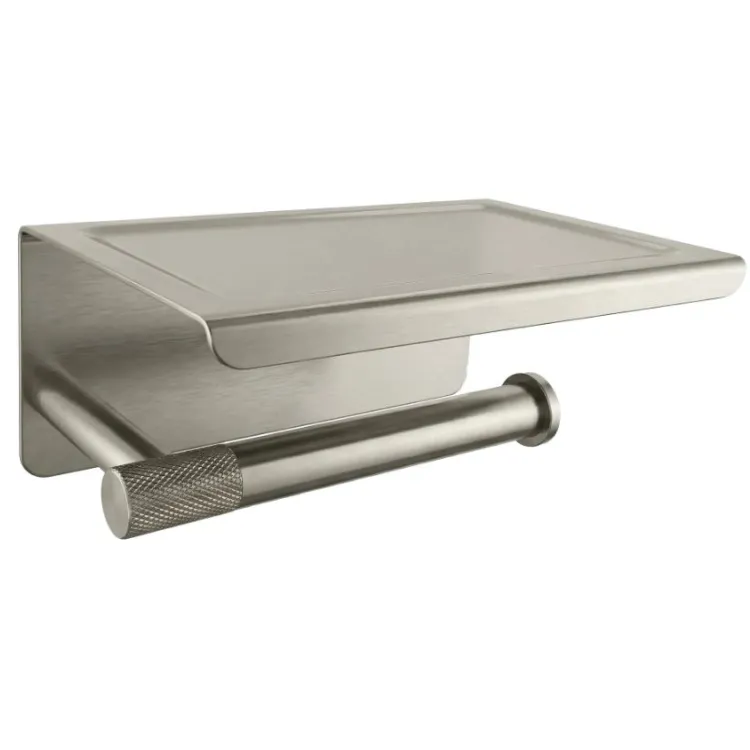 Rea UCHWYT NA PAPIER Z PÓŁKĄ 6613 MODERN BRUSH NICKEL REA-98053