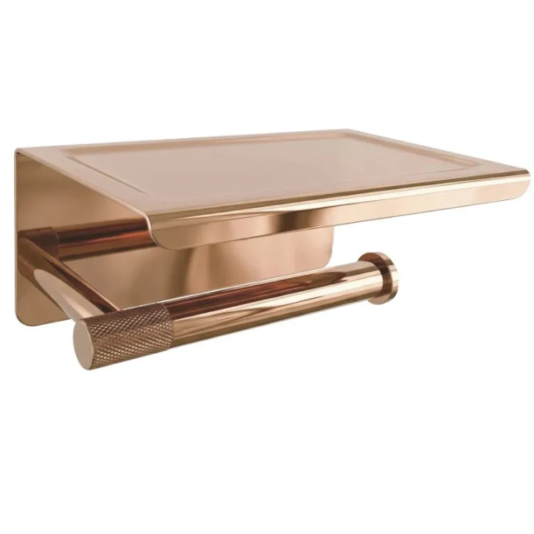 Rea UCHWYT NA PAPIER Z PÓŁKĄ 6613 MODERN COPPER REA-98055