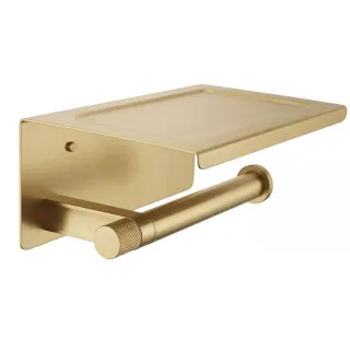 Rea UCHWYT NA PAPIER Z PÓŁKĄ 39105A ORI BRUSH GOLD REA-98067