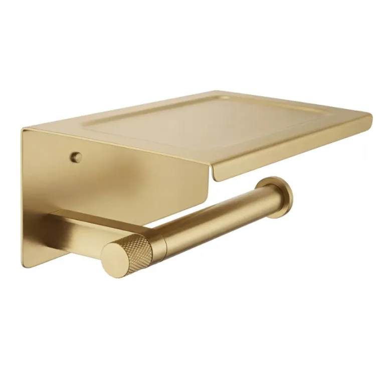 Rea UCHWYT NA PAPIER Z PÓŁKĄ 39105A ORI BRUSH GOLD REA-98067