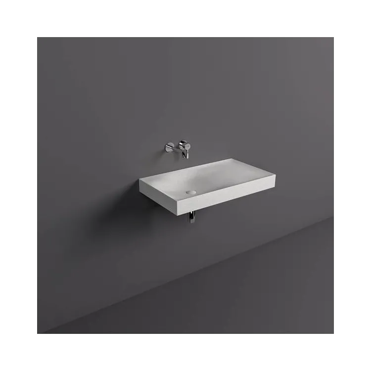 RAK Ceramics REMAL Umywalka podwieszana & nablatowa 81 x 46 cm R blat z prawej strony MICA WHITE REMWB208100600A