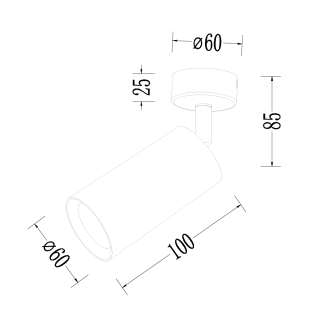 Oprawa Pipe Spot Złoty 1xGU10 ML1158