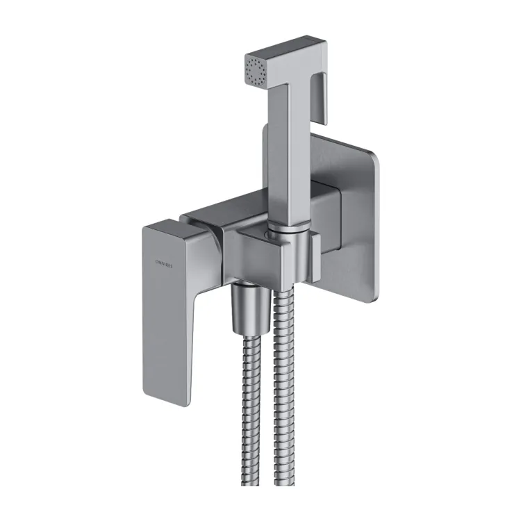 Omnires PARMA system bidetowy podtynkowy, nikiel szczotkowany SYSPMBI2NI