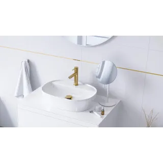 Excellent PI bateria umywalkowa stojąca, złoty połysk AREX.1201GL