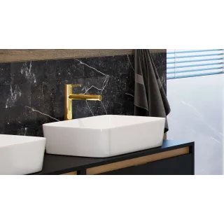 Excellent PI bateria umywalkowa stojąca wysoka, złoty połysk AREX.1202GL