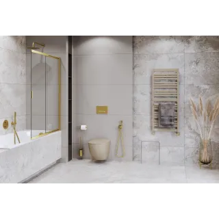 Excellent PI bateria bidetowa bidetta ze słuchawką prysznicową, złoty połysk AREX.1204GL