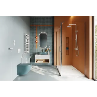 Excellent PI bateria bidetowa bidetta ze słuchawką prysznicową, biały mat AREX.1204WH