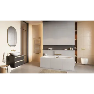 Excellent PI bateria wannowo-prysznicowa, złoty szczotkowany AREX.1205GB