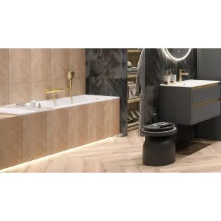 Excellent PI bateria wannowo-prysznicowa, złoty szczotkowany AREX.1205GB