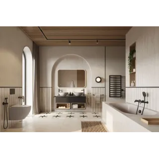 Excellent Delta PI bateria umywalkowa stojąca wysoka, grafit szczotkowany AREX.1212AB