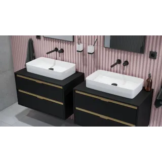 Excellent PI bateria umywalkowa podtynkowa komplet, czarny mat AREX.1214BL