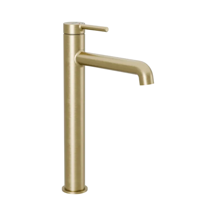 Excellent Delta PI bateria umywalkowa stojąca wysoka, złoty szczotkowany AREX.1212GB